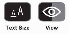Voting Instruction Step 2 - Change to preferred language, text size or screen contrast