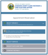 qmatic appointment reservation select branch