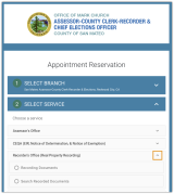 qmatic appointment reservation select service