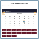 qmatic appointment reschedule date